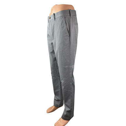 J.Crew Flex Men's Gray High Rise Athletic Slim Chino Denim Jeans Pants W32 L32