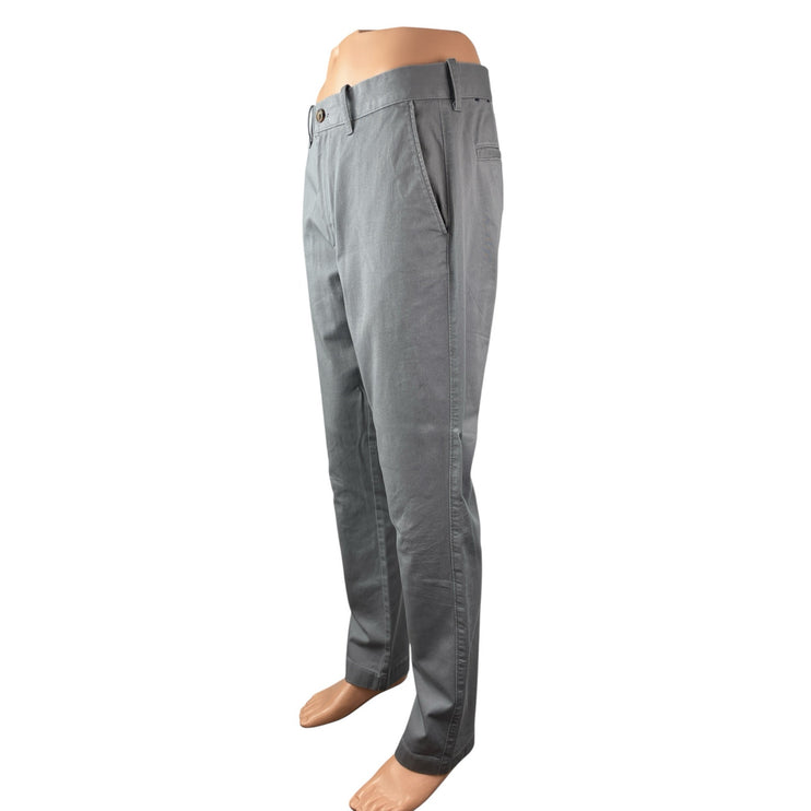 J.Crew Flex Men's Gray High Rise Athletic Slim Chino Denim Jeans Pants W32 L32