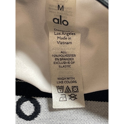 Alo Yoga Womens White High Rise Elastic Waist Athletic Skort Shorts Skirt Size M