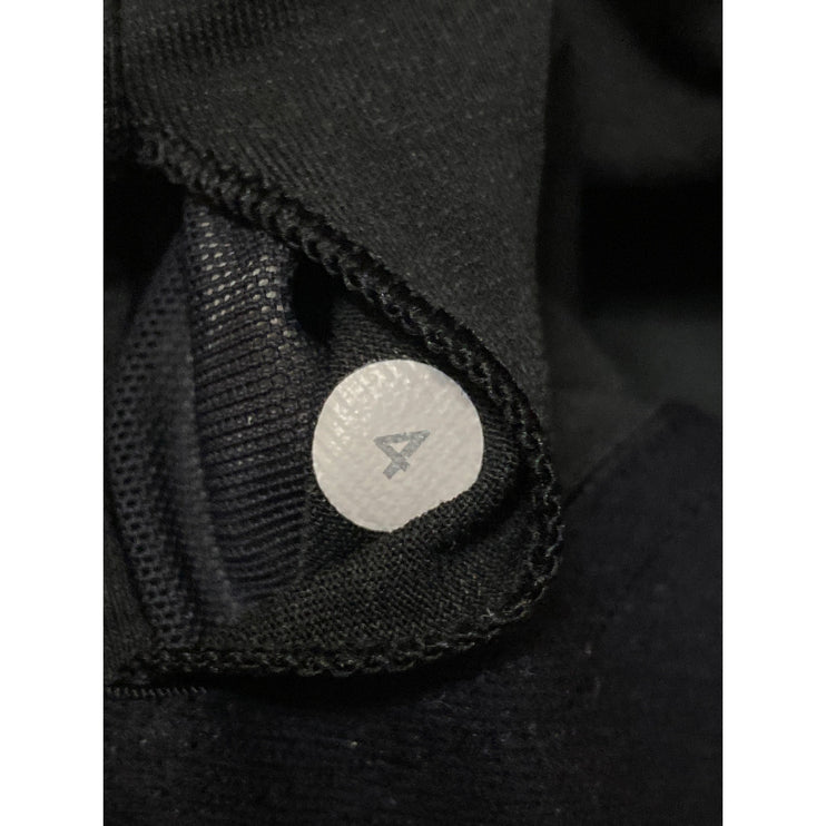 Lululemon Get It Om Black Gray Mesh Geometric Yoga Workout Athletic Crop Top 4