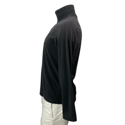 The North Face Men's Black Long Sleeves 1/4 Zip Fleece Pullover Sweater Top S/P