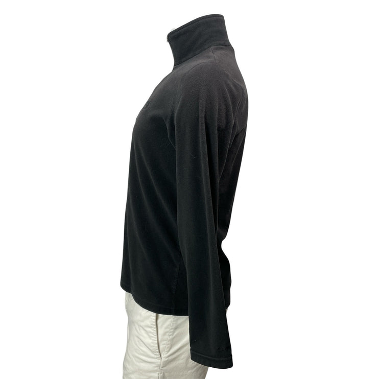 The North Face Men's Black Long Sleeves 1/4 Zip Fleece Pullover Sweater Top S/P