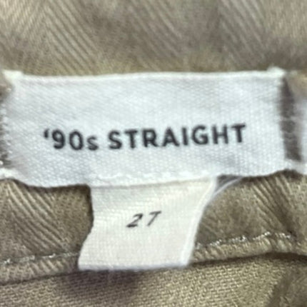 Madewell Women's Olive Green 90s Straight High Waisted Cargo Pants Size 27
