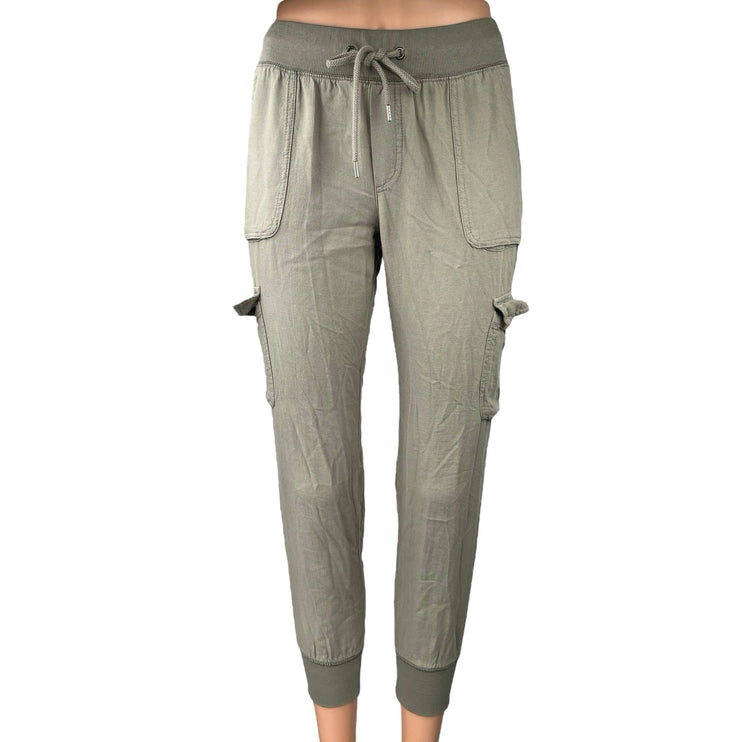 Aritzia Community Cebu Gray Tapered Drawstring Cargo Joggers Sweat Pants Sz XXS