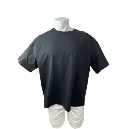 H&M Men's Black Short Sleeve Crew Neck Casual Basic T Shirt Tee Top Size XXL