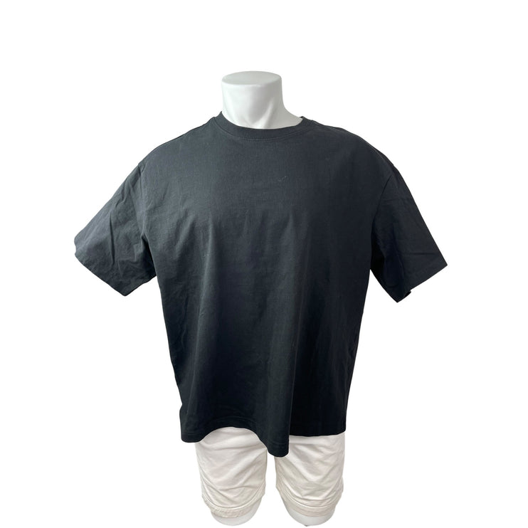 H&M Men's Black Short Sleeve Crew Neck Casual Basic T Shirt Tee Top Size XXL