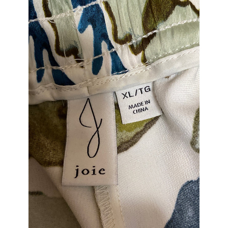 Joie Women's Multicolor Floral High Waisted Tie Flare Bootcut Trousers Pants XL