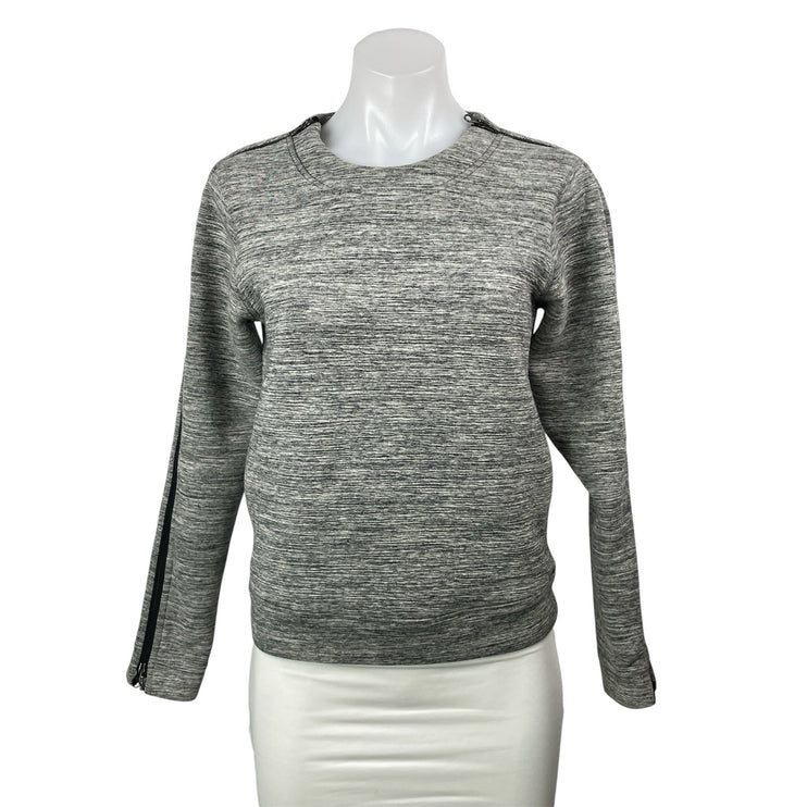 Lululemon Women's Gray Zipper Long Sleeves Heather Knit Pullover Sweater Top M