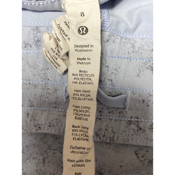 Lululemon Hotty Hot High-Rise Gravel Dust Pastel Blue Tennis Golf Skort Skirt 8