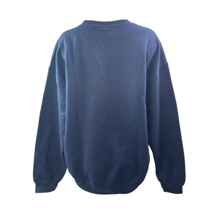 Gildan Boy Mom Women's Blue Crewneck Long Sleeve Sweater Sweatshirt Top Size L