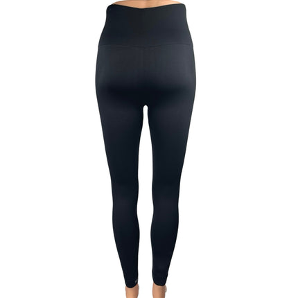 Set Active Black Skinny Leg Mid Rise Stretch Athletic Yoga Gym Leggings Pants S