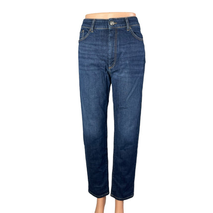 Sportmax Women's Blue High Waisted Boyfriend Straight Leg Denim Jeans Size 28