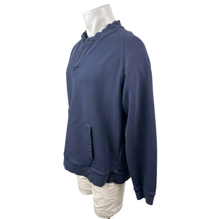 Ted Baker Men's Navy Blue Mock Neck Long Sleeve Henley Sweater Sweatshirt Top 6