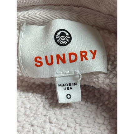 Sundry Gray Mock Neck Long Sleeve Crop Gym Activewear Sweater Sweatshirt Top 0