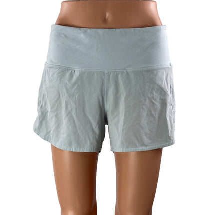 Lululemon Speed Up Blue High Rise Back Pocket Athletic Running Shorts Size 6