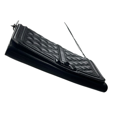 Rebecca Minkoff Love Quilted Leather Women's Black Chain Lock Crossbody Handbag