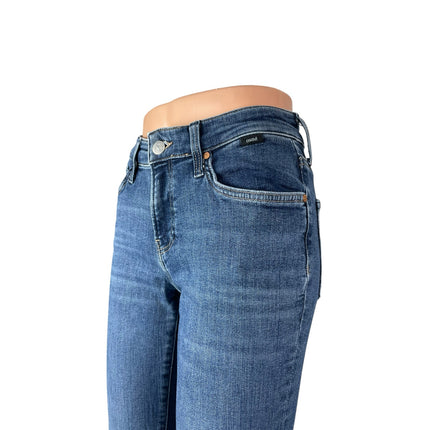 Mavi Molly Women's Blue Embroidered Mid Rise Flared Bootcut Denim Jeans Size 25