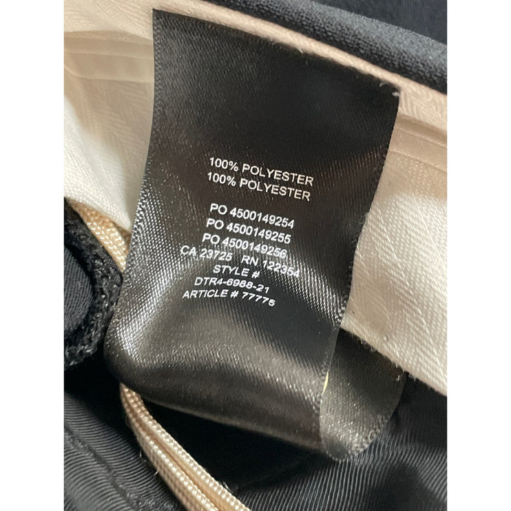 Aritzia Wilfred Women's Black Pleated High Rise Wide Leg Trousers Pants Size 2