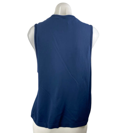 Gymshark Women's Blue Crewneck Sleeveless Activewear Muscle Tee Tank Top Size L