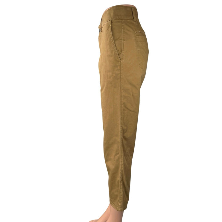 The North Face Motion XD Brown Tan Straight Crop Ankle Chino Trousers Pants 4