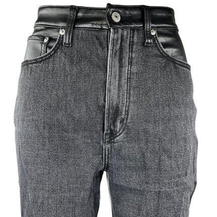 Abercrombie & Fitch Women's Black Ankle Straight Ultra High Rise Denim Jeans 2