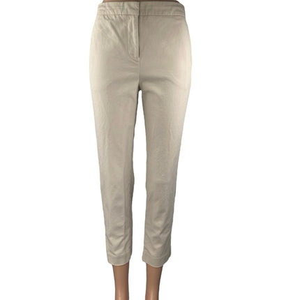 Ann Taylor Women's Beige Skinny Leg High Waist Khaki Chino Trousers Pants Size 0