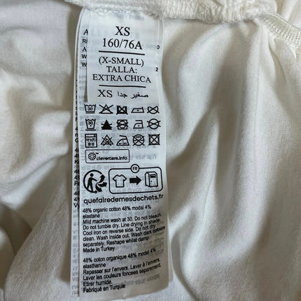 AllSaints White Sleeveless Crew Neck Ruched Knit Muscle Tee Tank Top Size XS