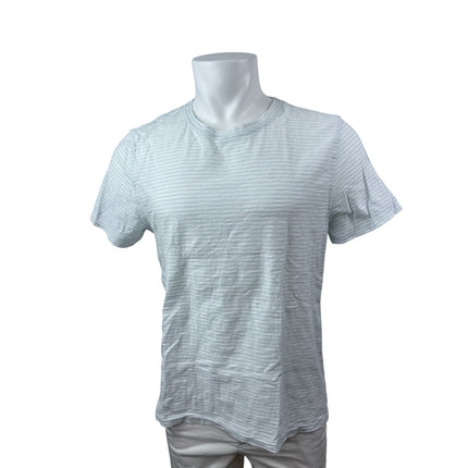 7 For All Mankind Men's Stripe Crew Neck Short Sleeve Basic Tee T-Shirt Top Sz M