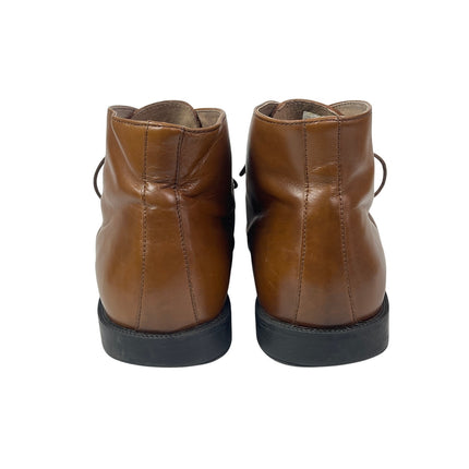 Clarks Men's Cognac Brown Leather Lace Up Ankle Chukka Boots Shoes Size 10.5