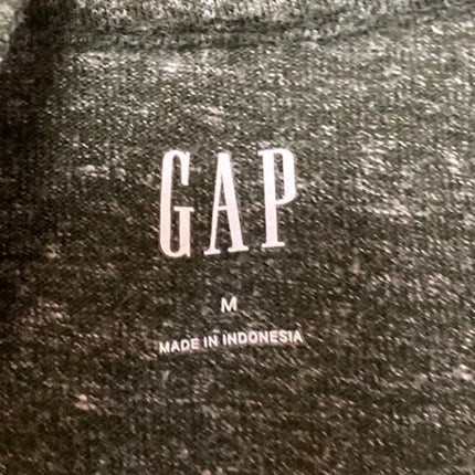Gap Men's Green Long Sleeve Crew Neck Henley Sweatshirt Sweater Knit Top Size M