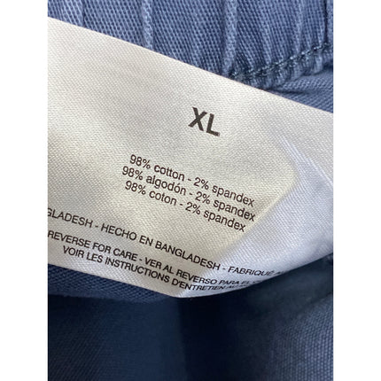 Gloria Vanderbilt Womens Gray Blue Twill High Waisted Wide Leg Utility Shorts XL