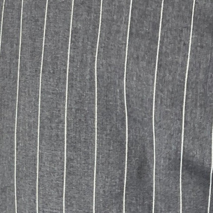 Isalis Women's Gray Striped High Rise Straight Relaxed Trousers Pants Size S