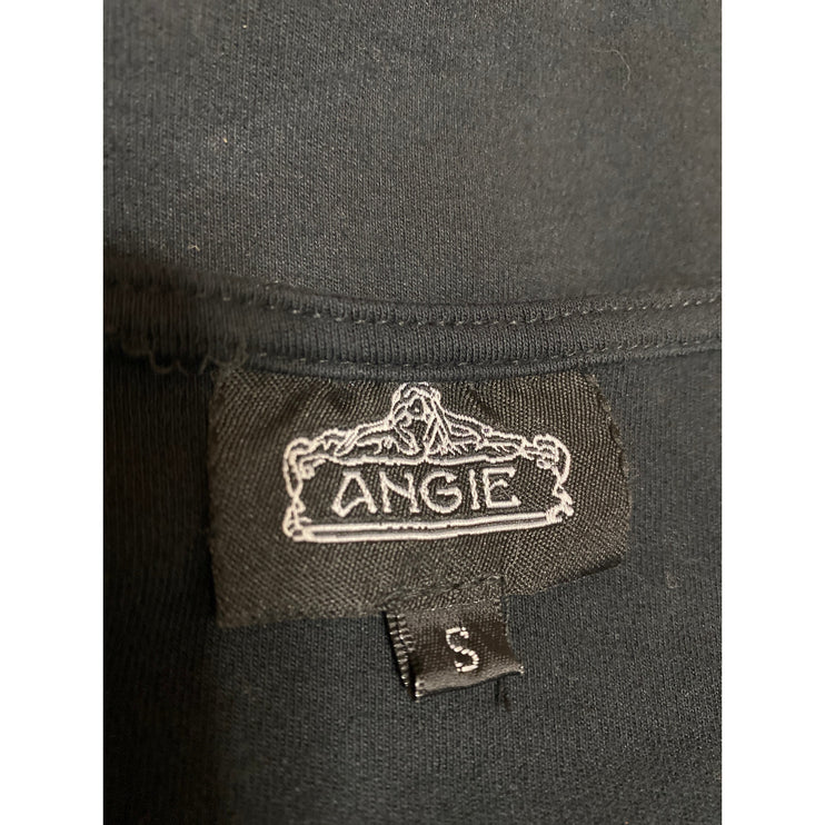 Angie Black Sleeveless Scoop Neck Cami Camisole Skater A Line Mini Dress Size S