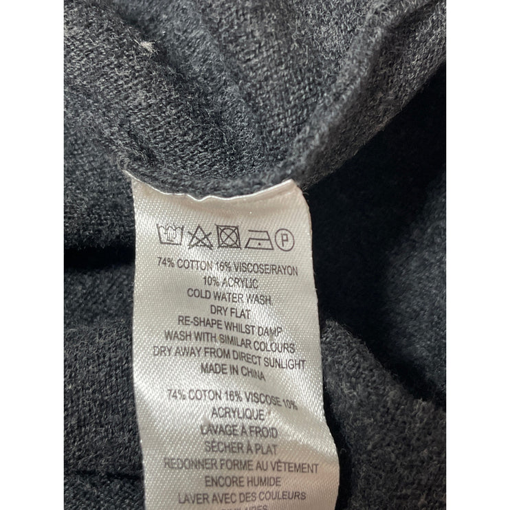 French Connection Women's Gray 3/4 Sleeve Knit Mini A-Line Sweater Dress Size 8