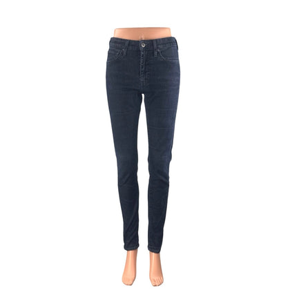 Levi's 721 Women's Black Mid Rise Skinny Slim Y2k Ankle Denim Jeans Size 27