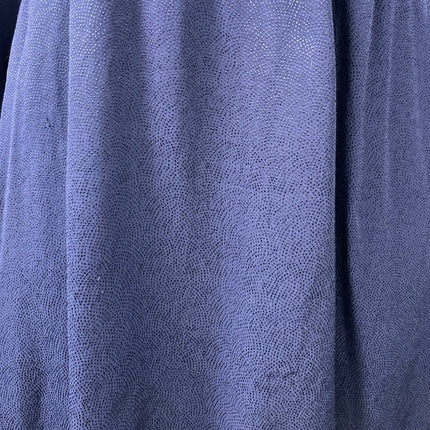 & Other Stories Navy Blue Mock Neck Long Sleeve Texture Fit & Flare Mini Dress 4