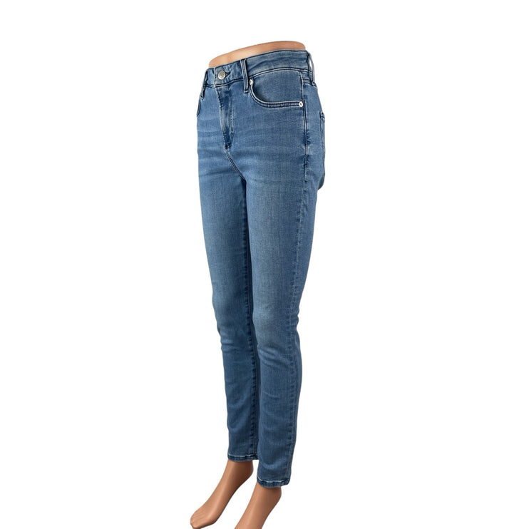 S.Oliver Women's Blue Medium Wash High Waisted Ankle Skinny Denim Jeans Size 36