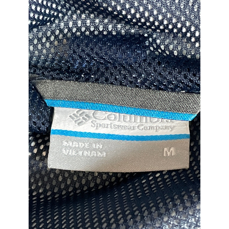 Columbia Men's Blue Hoodie Hooded Long Sleeve Full Zip Windbreaker Jacket Size M