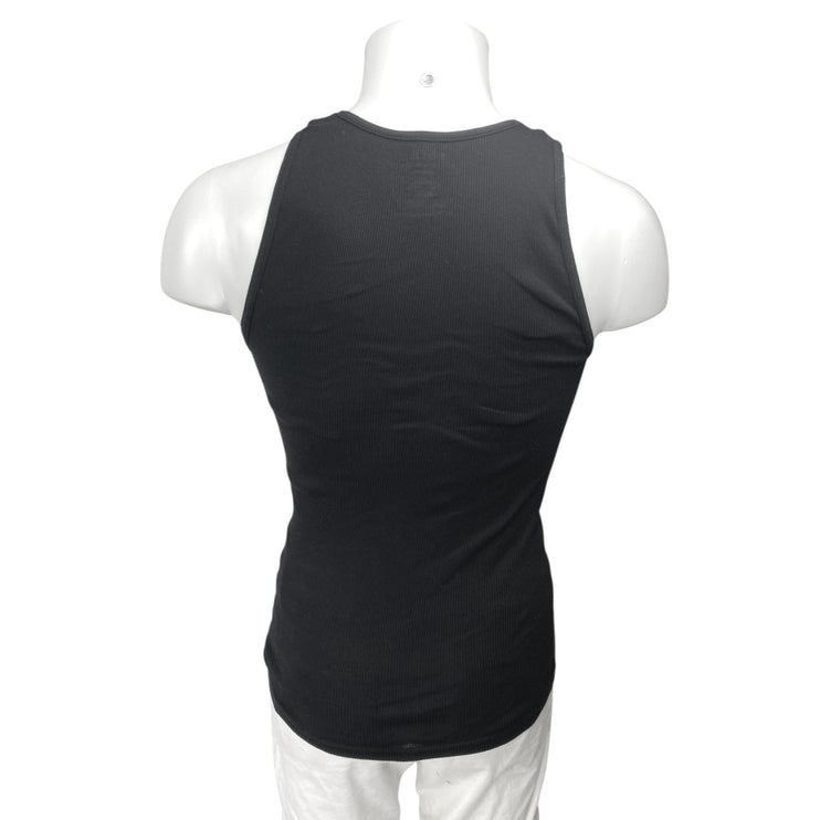 Polo Ralph Lauren Men's Black Ribbed Knit Logo Stretch Classic Tank Top Size S