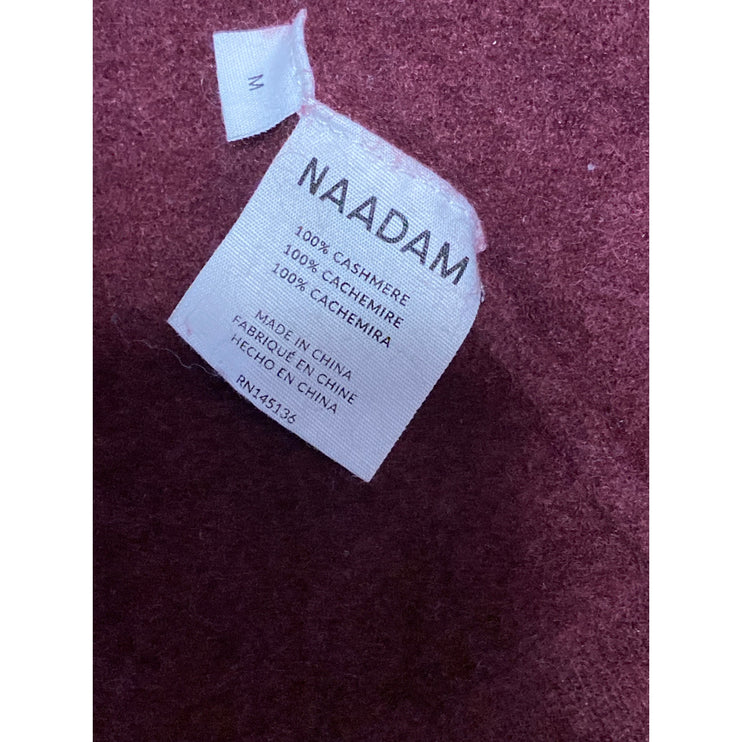 Naadam 100% Cashmere Women's Long Sleeve Crop Sweater Hoodie Sweatshirt Top Sz M