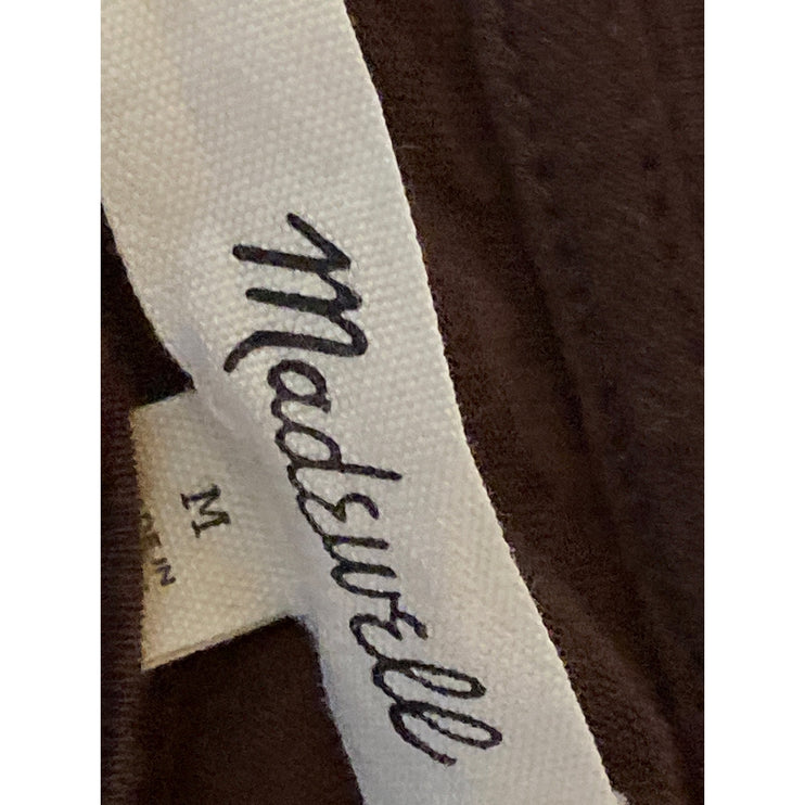 Madewell Brown Wool Crew Neck Long Sleeve Tee T-Shirt Sweatshirt Sweater Top M