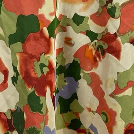 NEW Abercrombie & Fitch Multicolor Floral Satin Sleeveless A Line Mini Dress MP