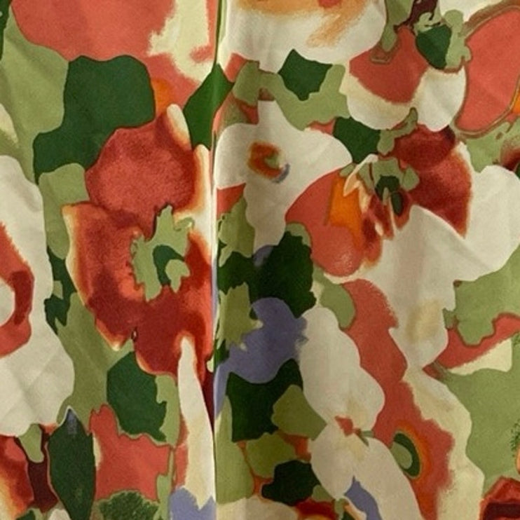 NEW Abercrombie & Fitch Multicolor Floral Satin Sleeveless A Line Mini Dress MP