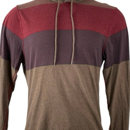 Arizona Jean Company Color Block Long Sleeve Hooded Sweater Sweatshirt Top Sz M