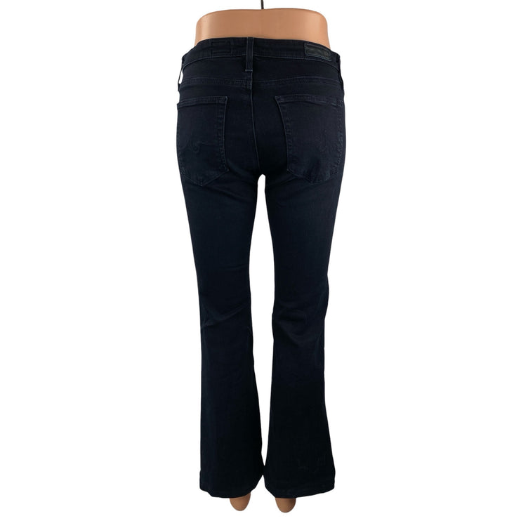Adriano Goldschmied The Angel Black Mid Rise Flare Bootcut Denim Jeans Pants 26