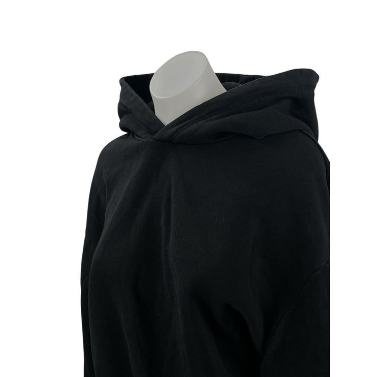 Zara Women's Black Yoga Athletic Activewear Crop Sweater Hoodie Sweatshirt Top L