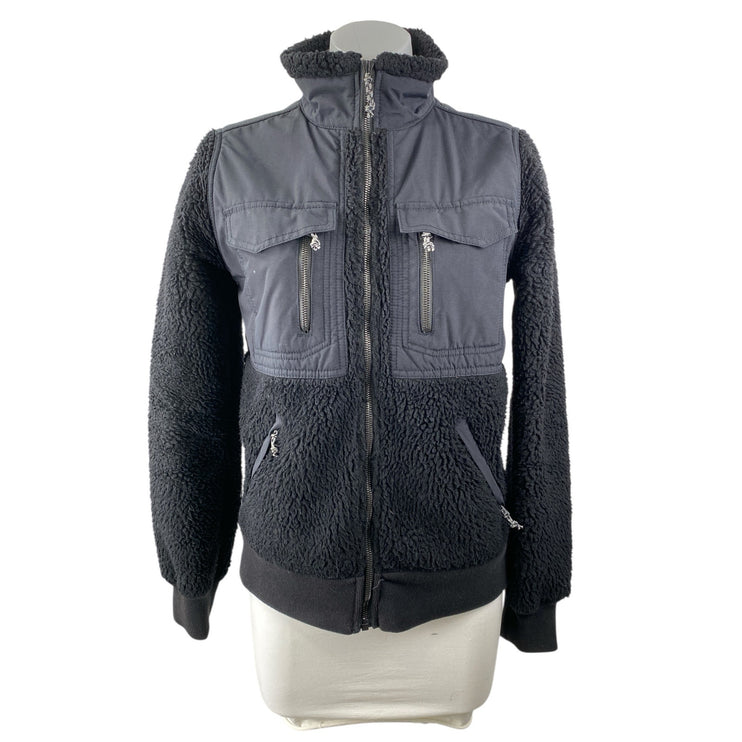 Burton Bolden Women's Black Fleece Sherpa Utility Long Sleeve Full Zip Jacket S