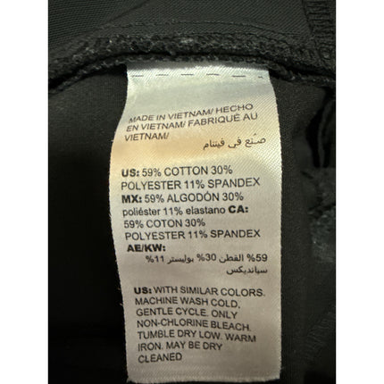 Chico's Women's Black High Waisted Cropped Straight Leg Trousers Pants Size 4