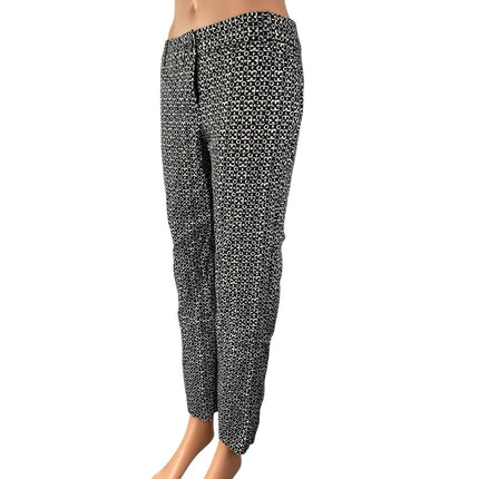 Van Heusen Stretch Women's Geometric High Rise Straight Trousers Dress Pants 4