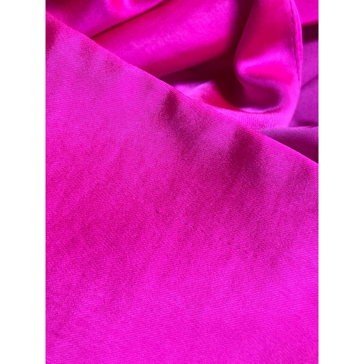 Skies are Blue Pink Silk Satin Double Breasted Long Sleeve Blazer Mini Dress M
